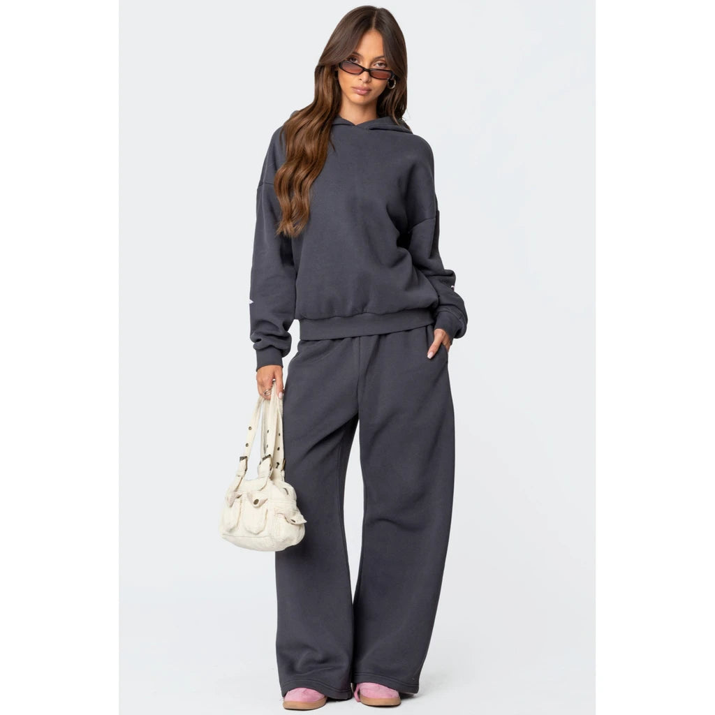 Bow Hoodie And Pants Set